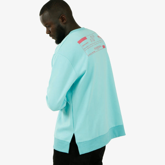 CREWNECK SPLIT-HEM SWEATSHIRT