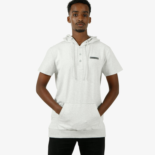 HOODED SHORT SLEEVE HENLEY