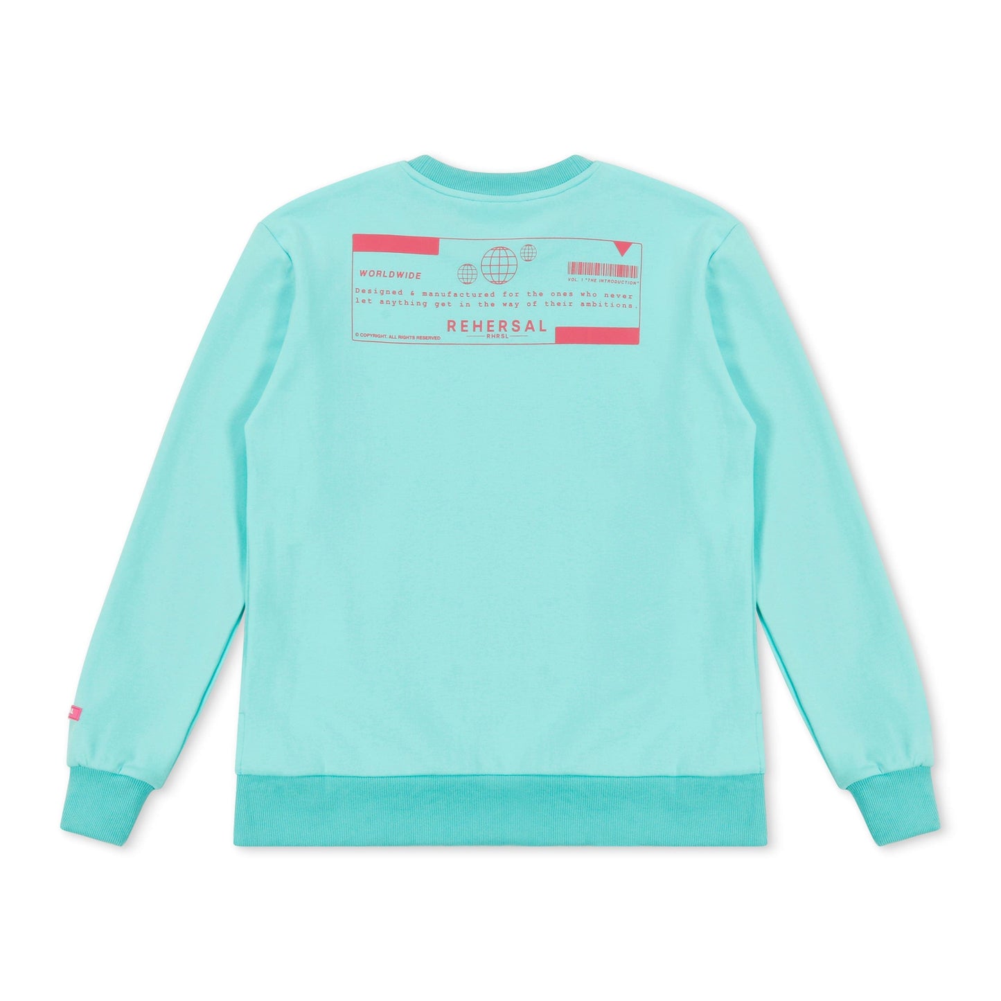 CREWNECK SPLIT-HEM SWEATSHIRT