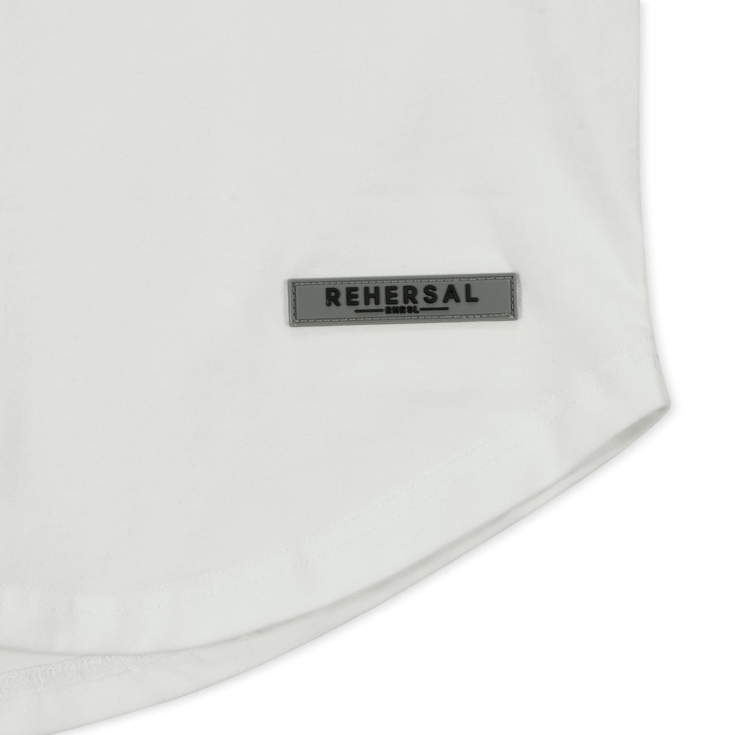 Stay Focused Curved Hem Pima Cotton T-shirt