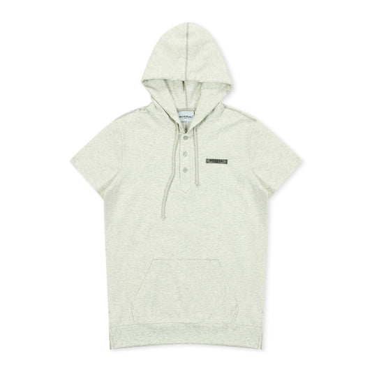 HOODED SHORT SLEEVE HENLEY