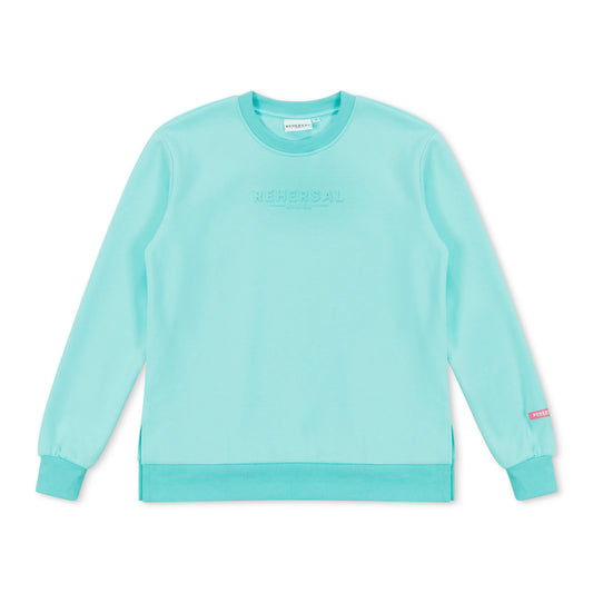 CREWNECK SPLIT-HEM SWEATSHIRT