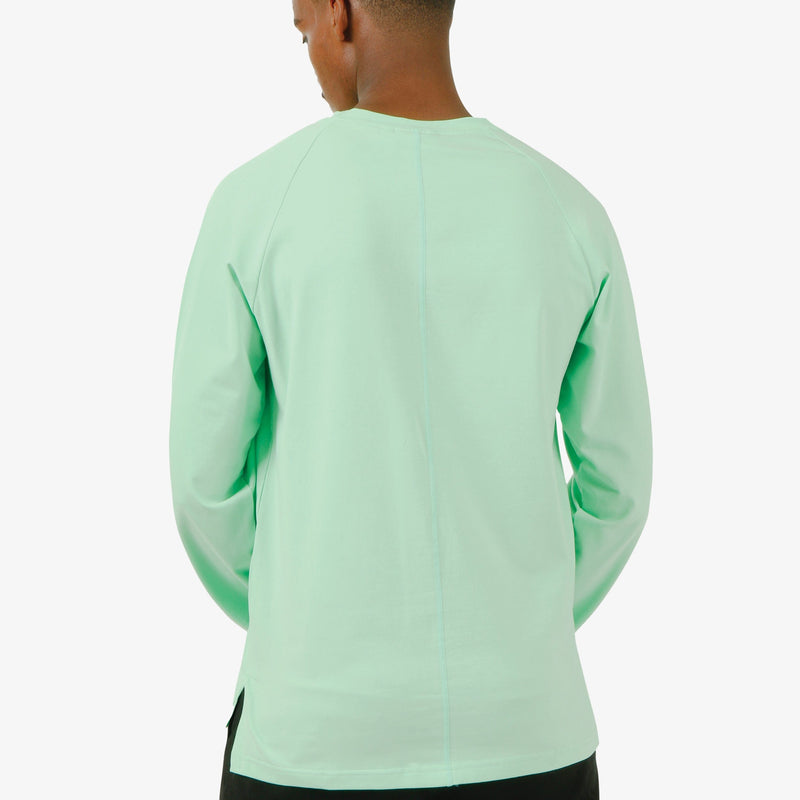 Long Sleeve Split-Hem Raglan Shirt