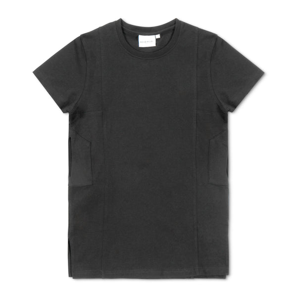 Side Pocket Heavyweight Black T-Shirt